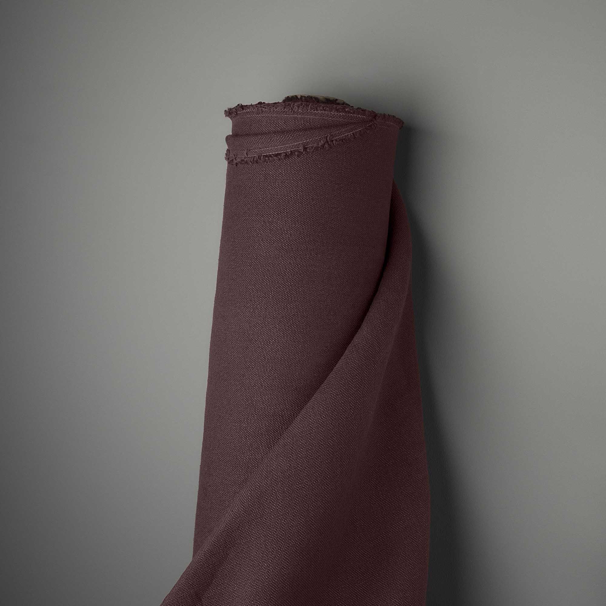 Fabric Roll in Laidback Linen Damson - Nicola Harding & Co.