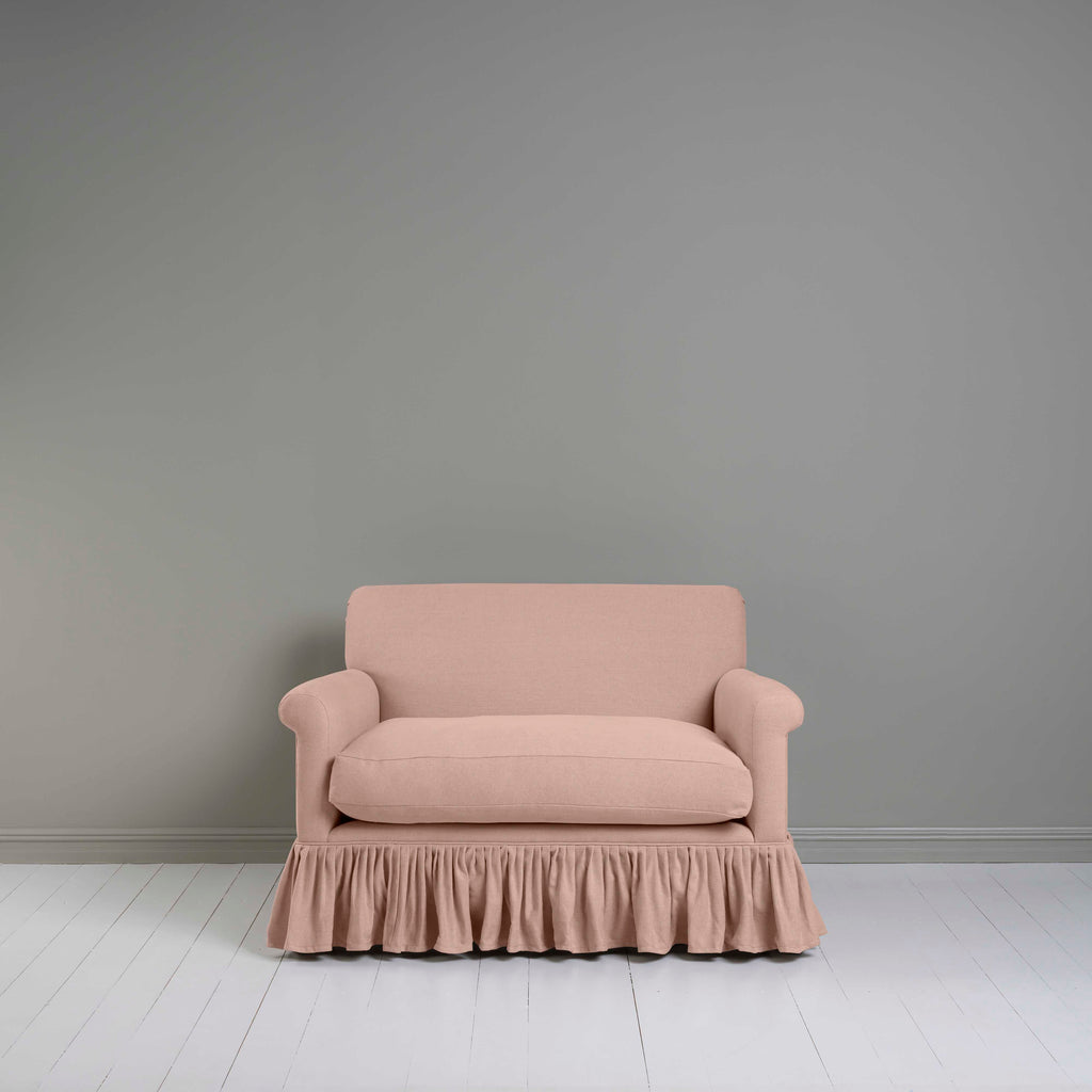  Curtain Call Love Seat in Laidback Linen Dusky Pink 