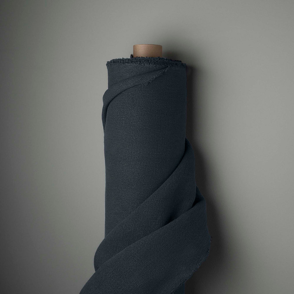 Laidback Linen Midnight Fabric Roll - Nicola Harding