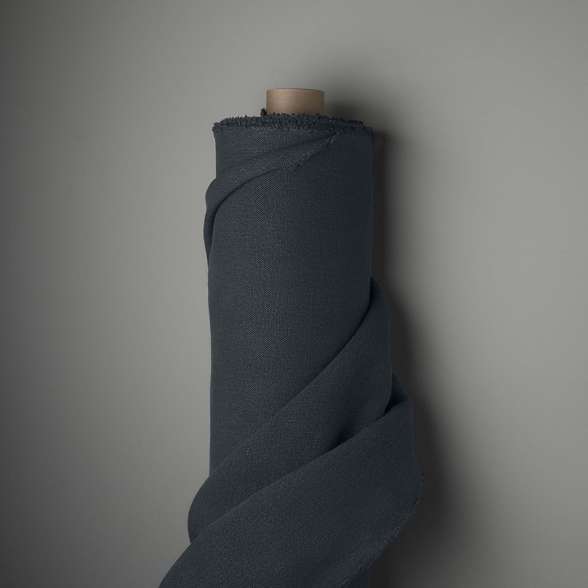 Laidback Linen Midnight Fabric Roll - Nicola Harding