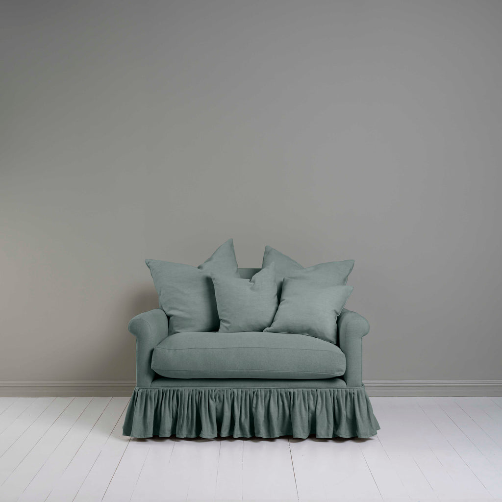 Curtain Call Love Seat in Laidback Linen Mineral 