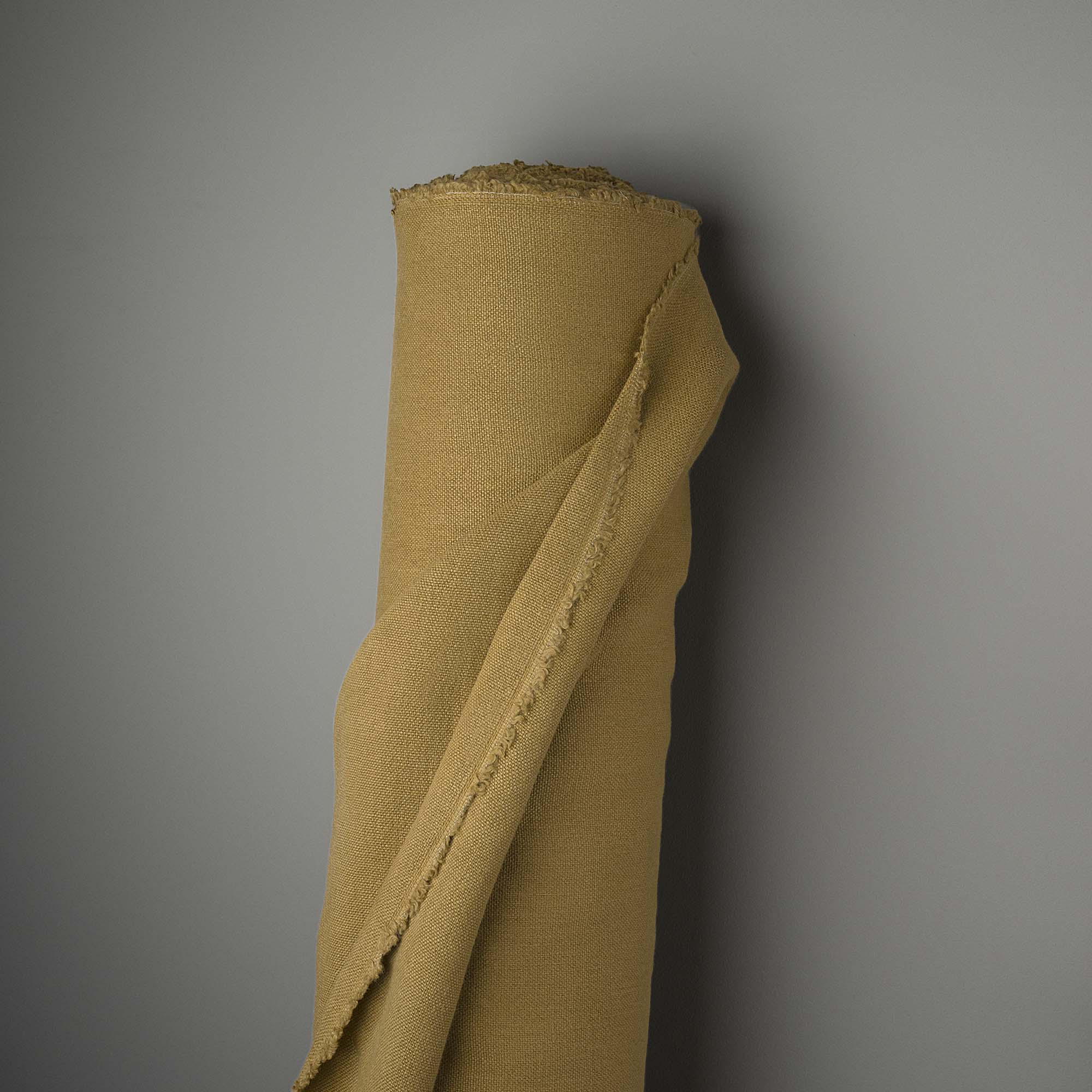 Laidback Linen Yellow(Ochre) Fabric Roll - Nicola Harding