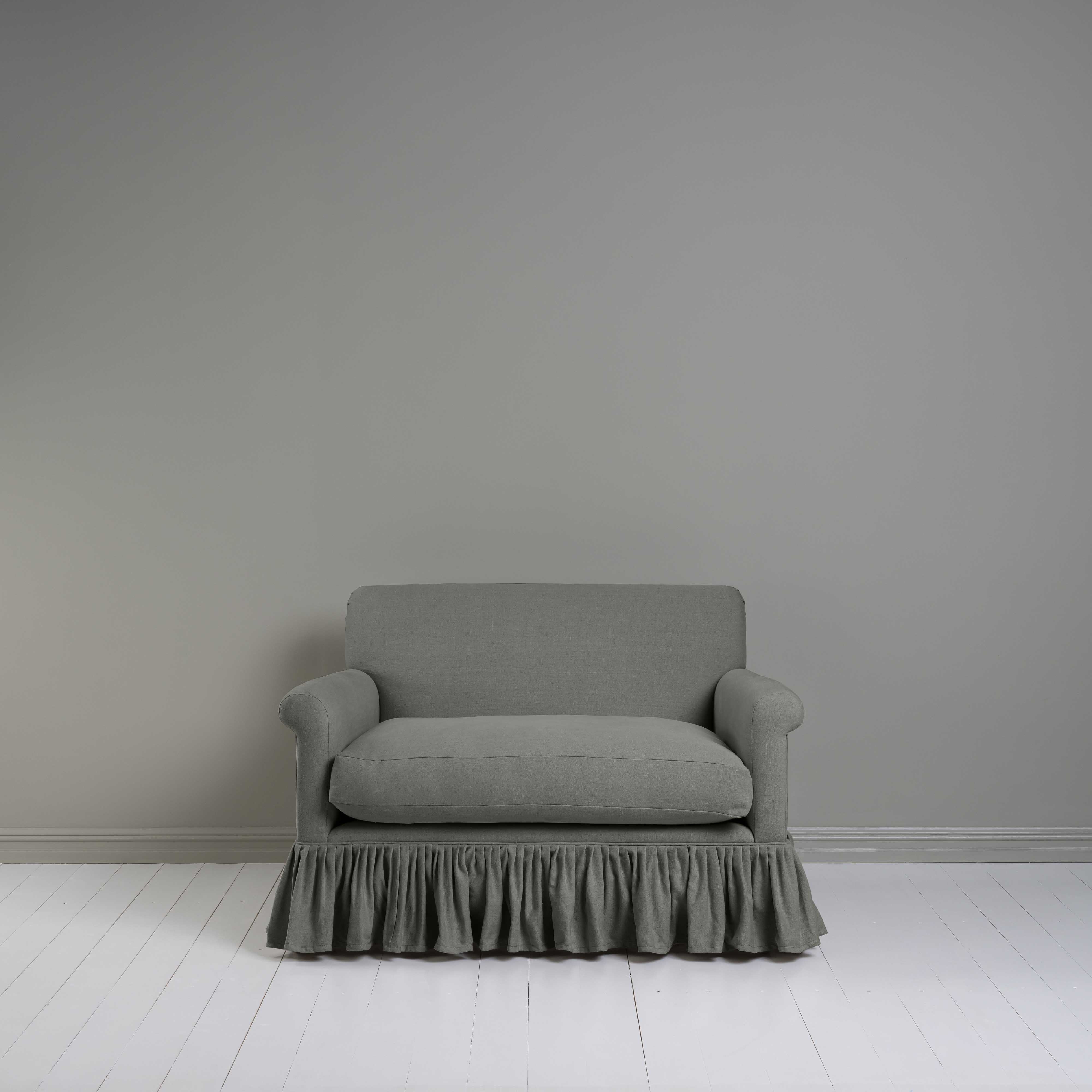  Curtain Call Love Seat in Laidback Linen Shadow 