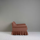 Side View of Curtain Call Love Seat in Pink(Sweet Briar) - By Nicola Harding & Co.