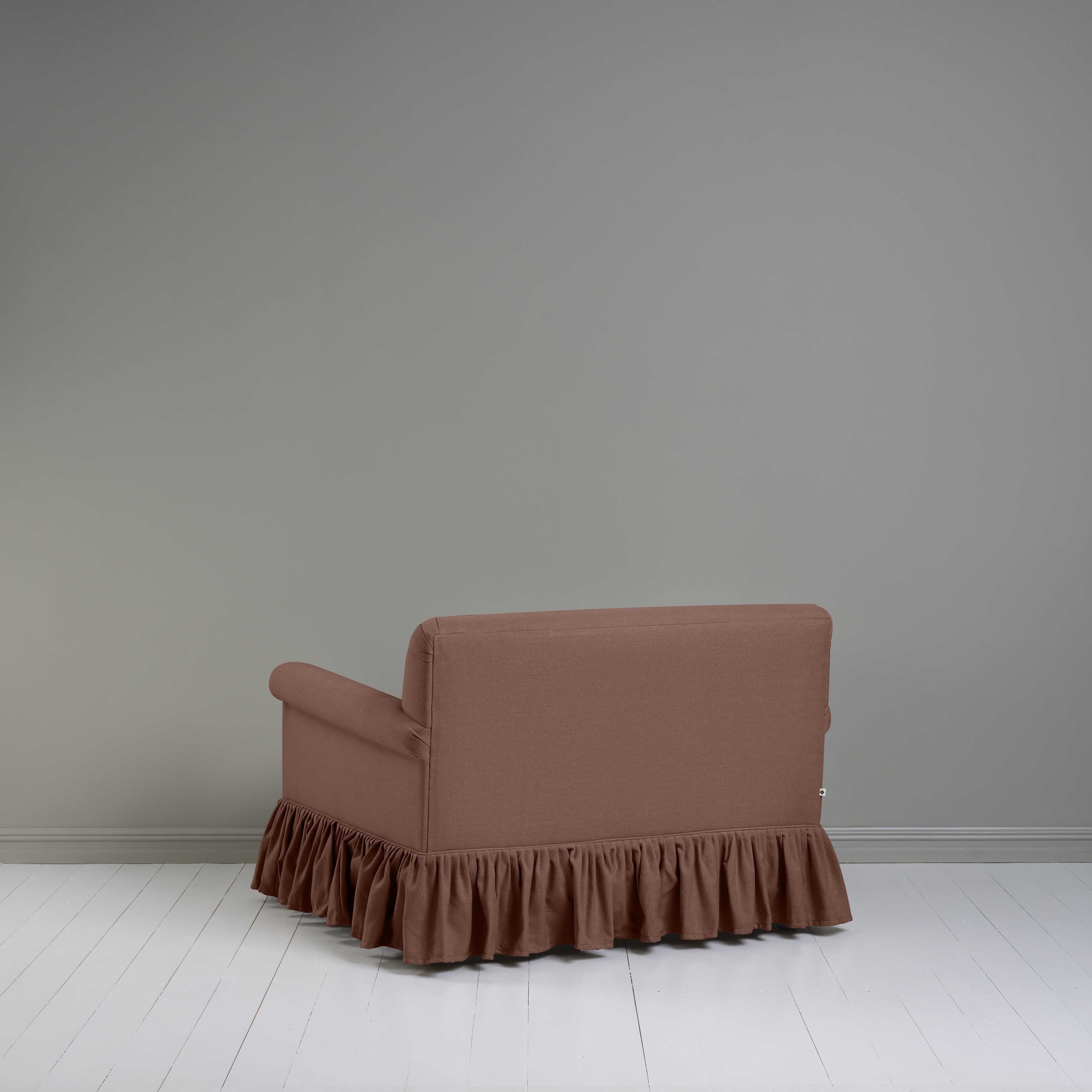 Back View of Curtain Call Love Seat in Pink(Sweet Briar) - By NiX