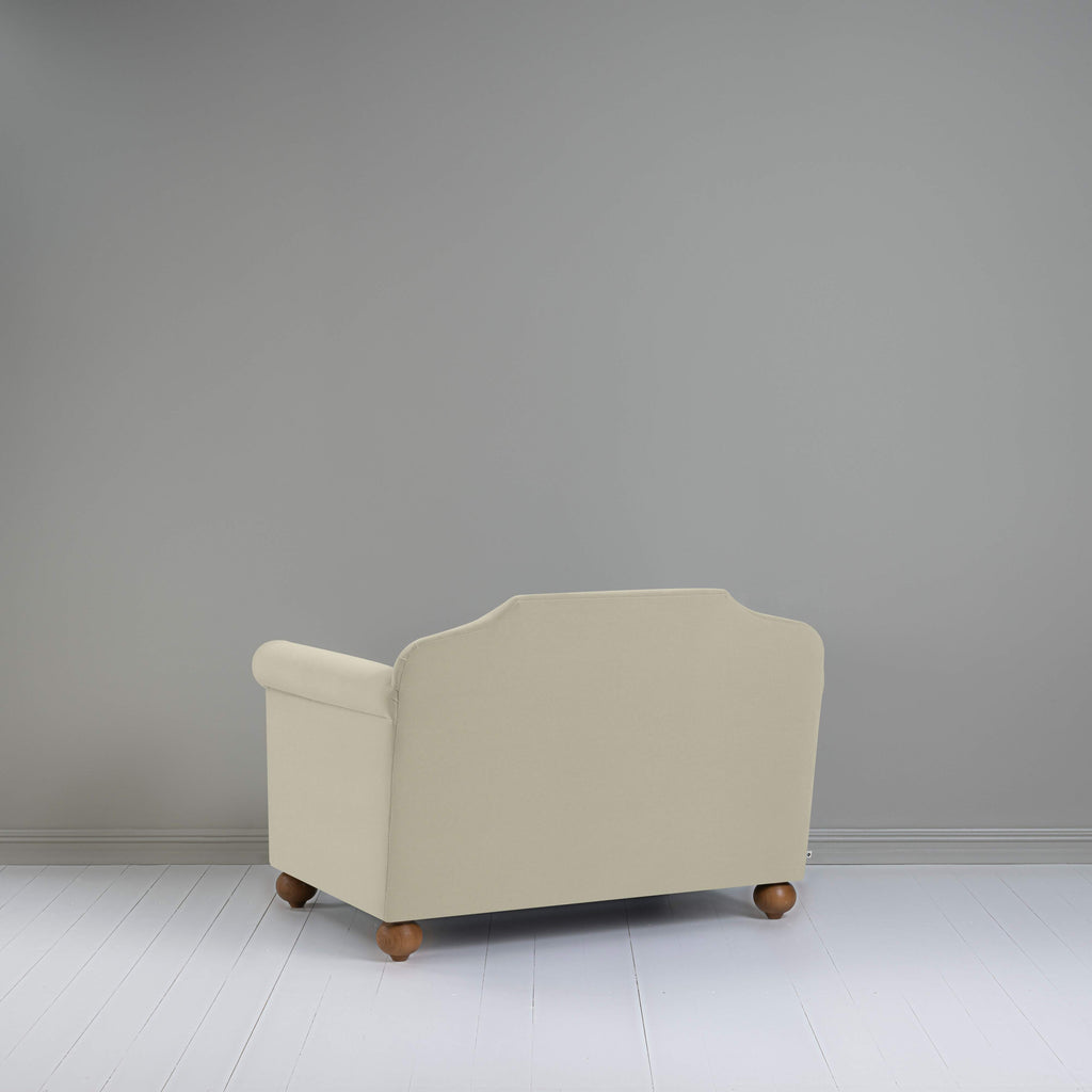 Dolittle Love Seat in Intelligent Velvet Moonstone, Back View - Nicola Harding