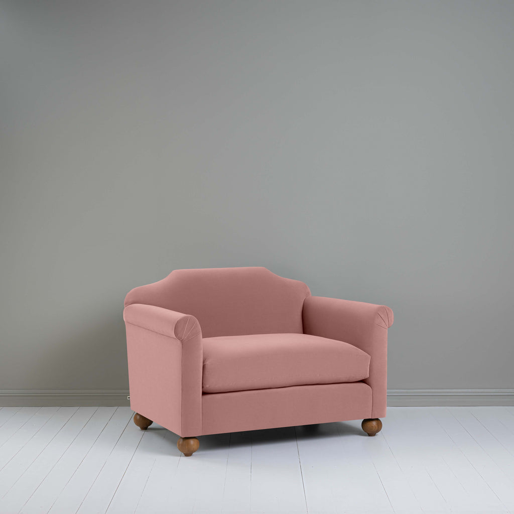 Dolittle Love Seat in Intelligent Velvet Rose - Nicola Harding