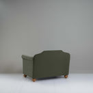 Dolittle Love Seat in Intelligent Velvet Seaweed, Back View - Nicola Harding