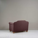 Dolittle Love Seat in Laidback Linen Damson, Back View - Nicola Harding