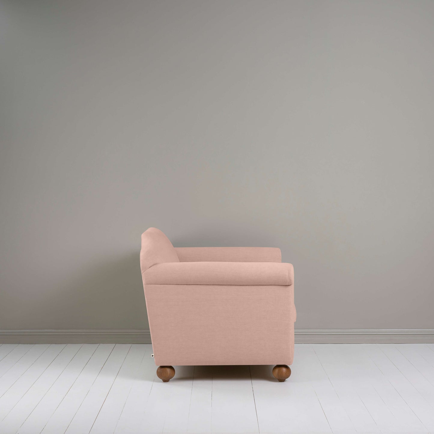 Dolittle Love Seat in Laidback Linen Dusky Pink