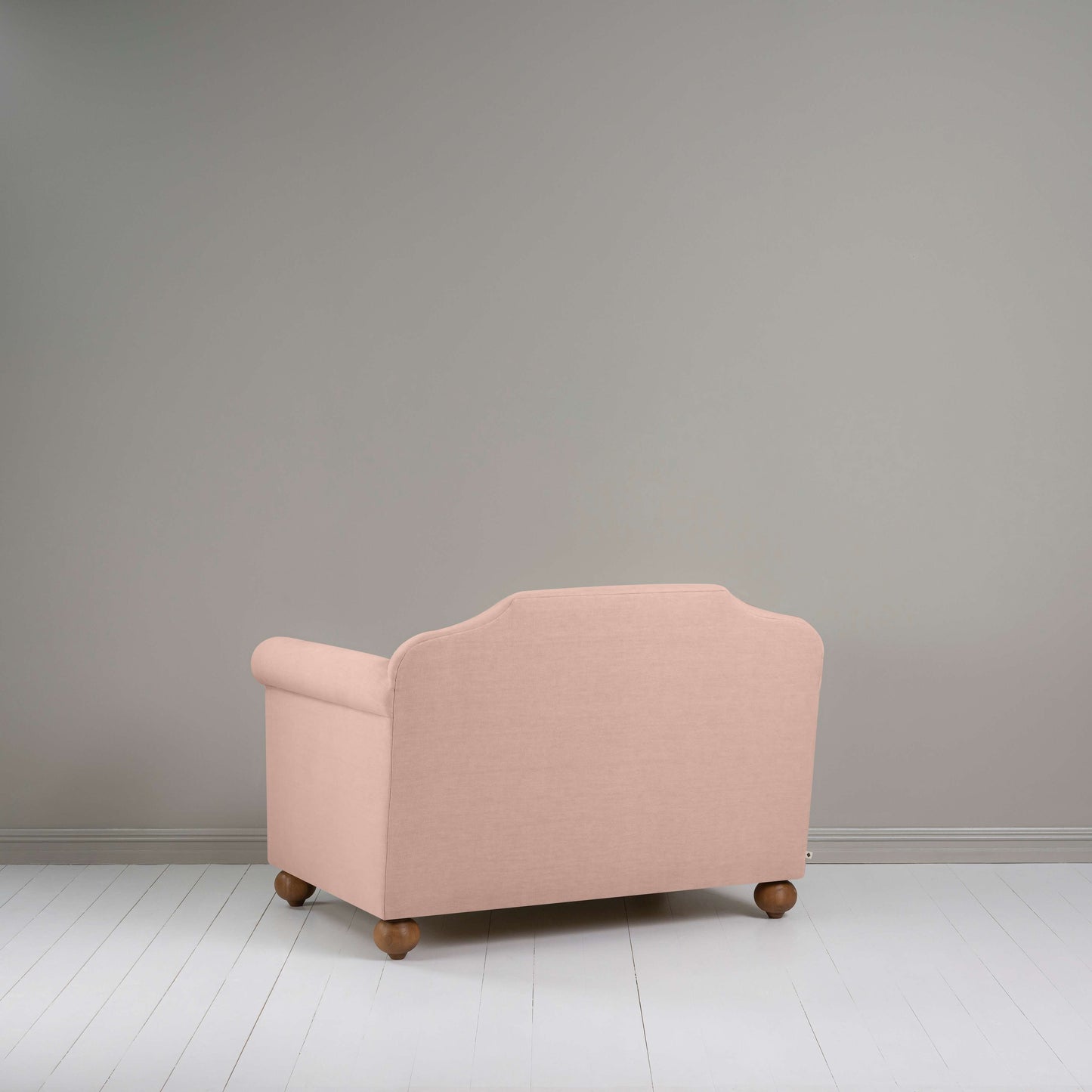 Dolittle Love Seat in Laidback Linen Dusky Pink