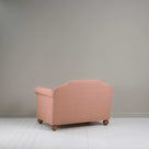 Dolittle Love Seat in Laidback Linen Roseberry, Back View - Nicola Harding