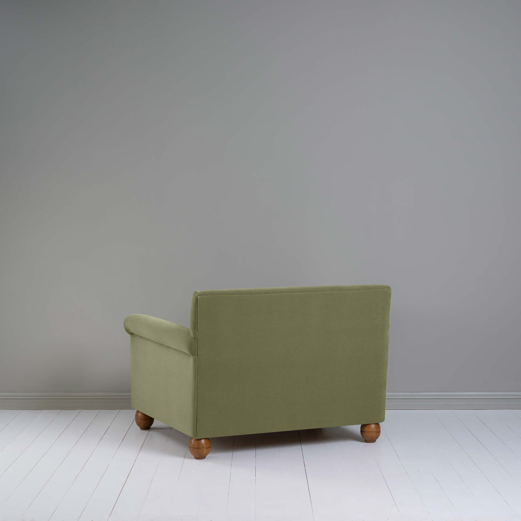 Idler Love Seat in Intelligent Velvet Green Tea - Nicola Harding