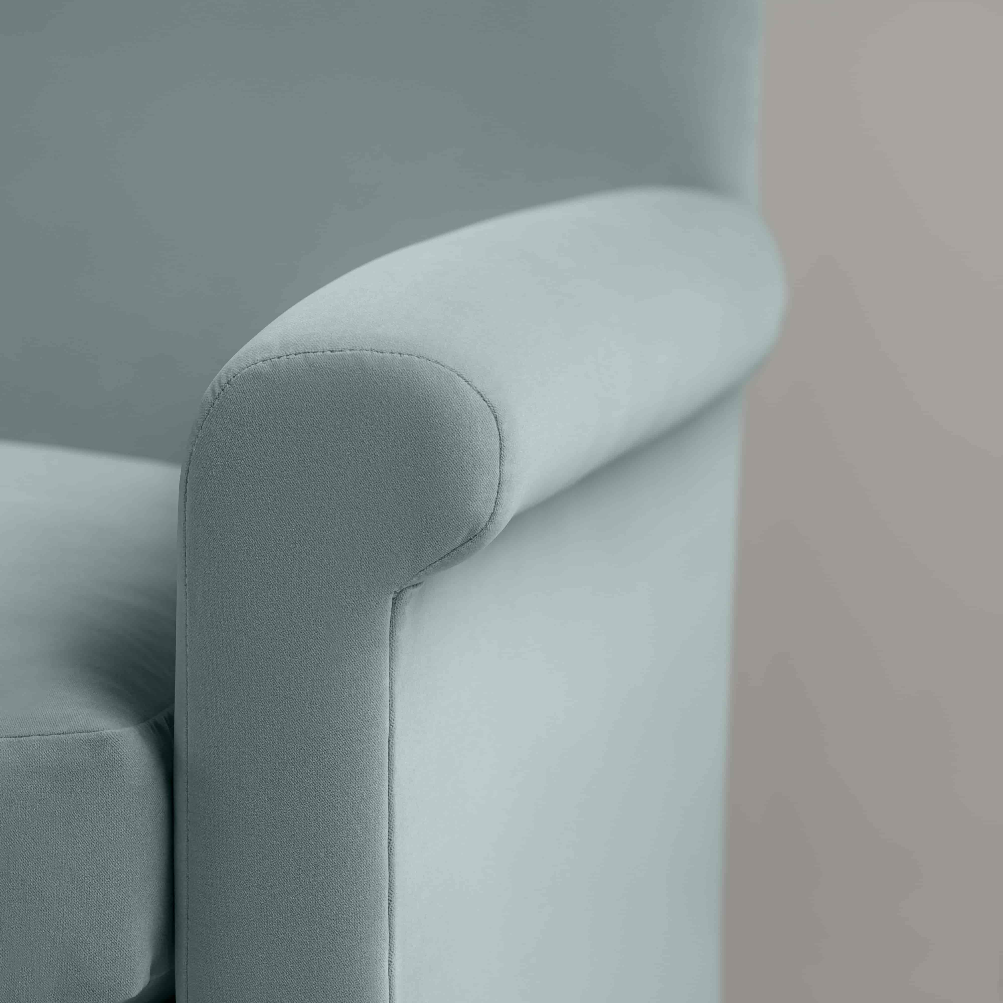 Idler Love Seat in Intelligent Velvet Mineral - Nicola Harding