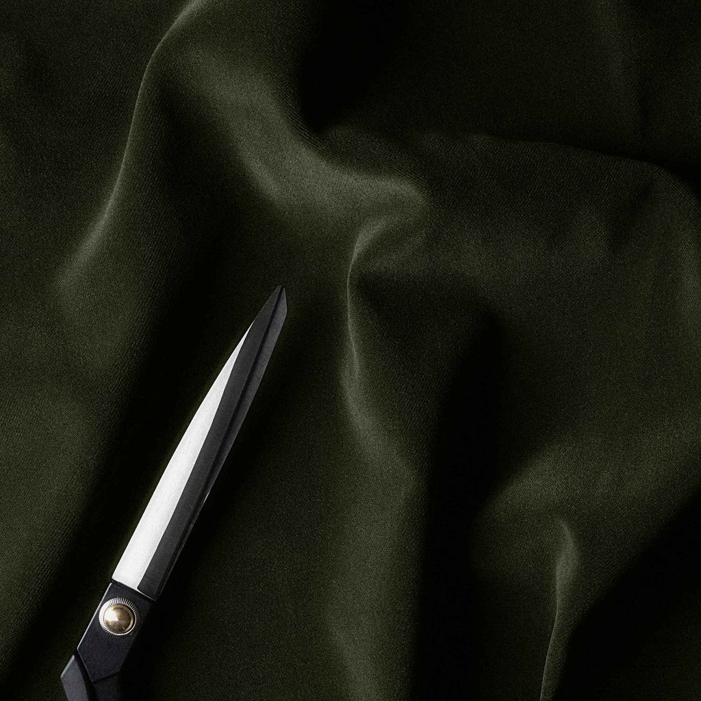 Idler Love Seat in Intelligent Velvet Seaweed - Nicola Harding