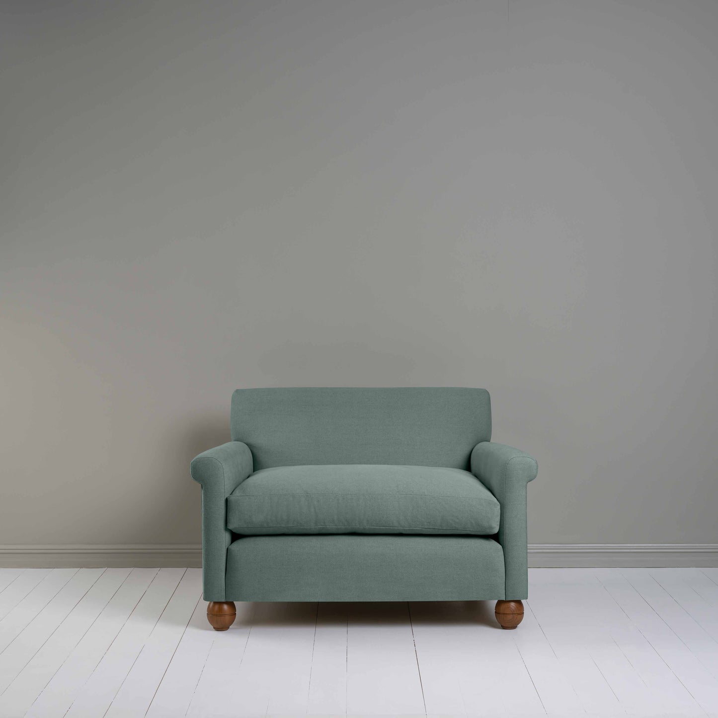Idler Love Seat in Laidback Linen Mineral