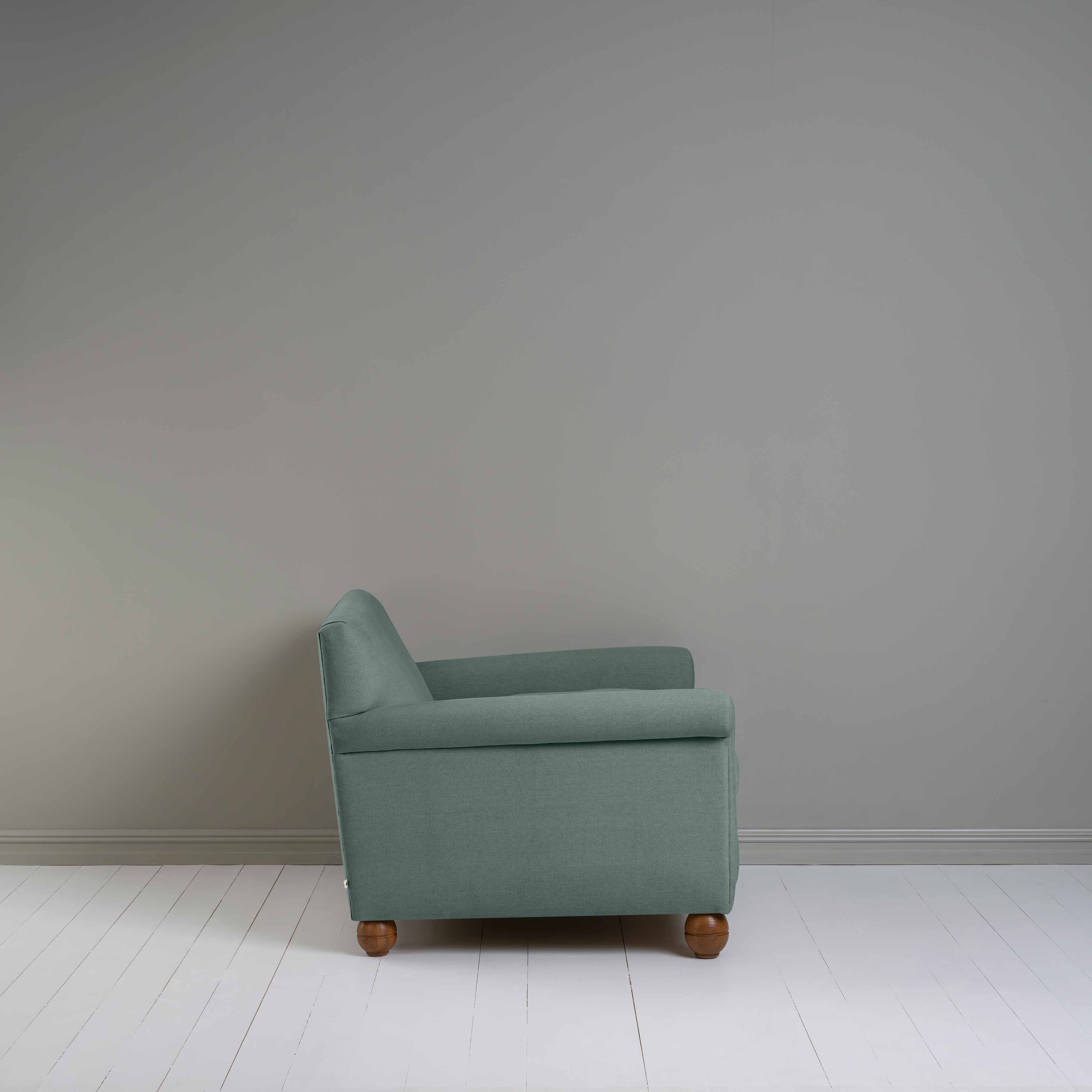 Idler Love Seat in Laidback Linen Mineral - Nicola Harding