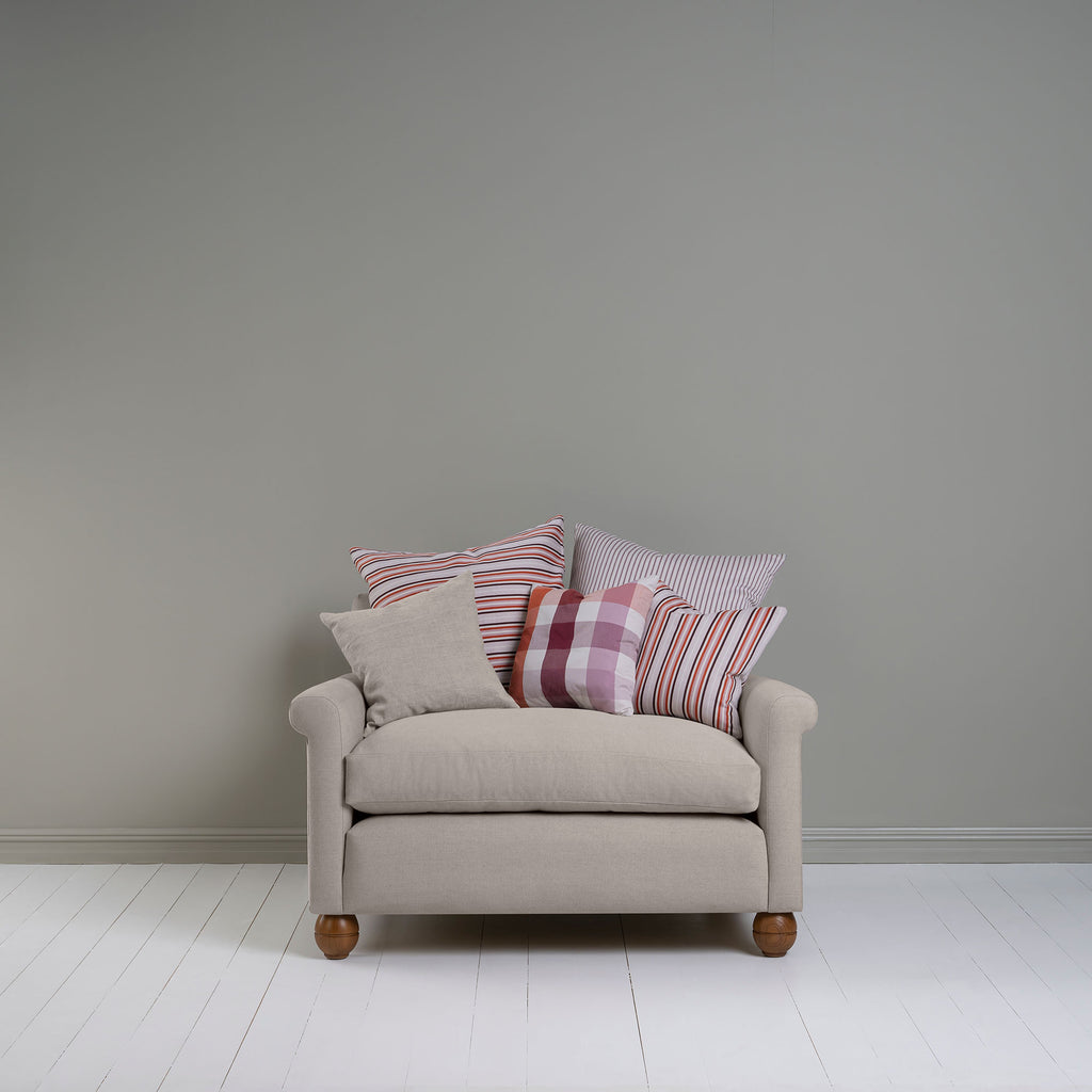  Idler Love Seat in Laidback Linen Pearl Grey 