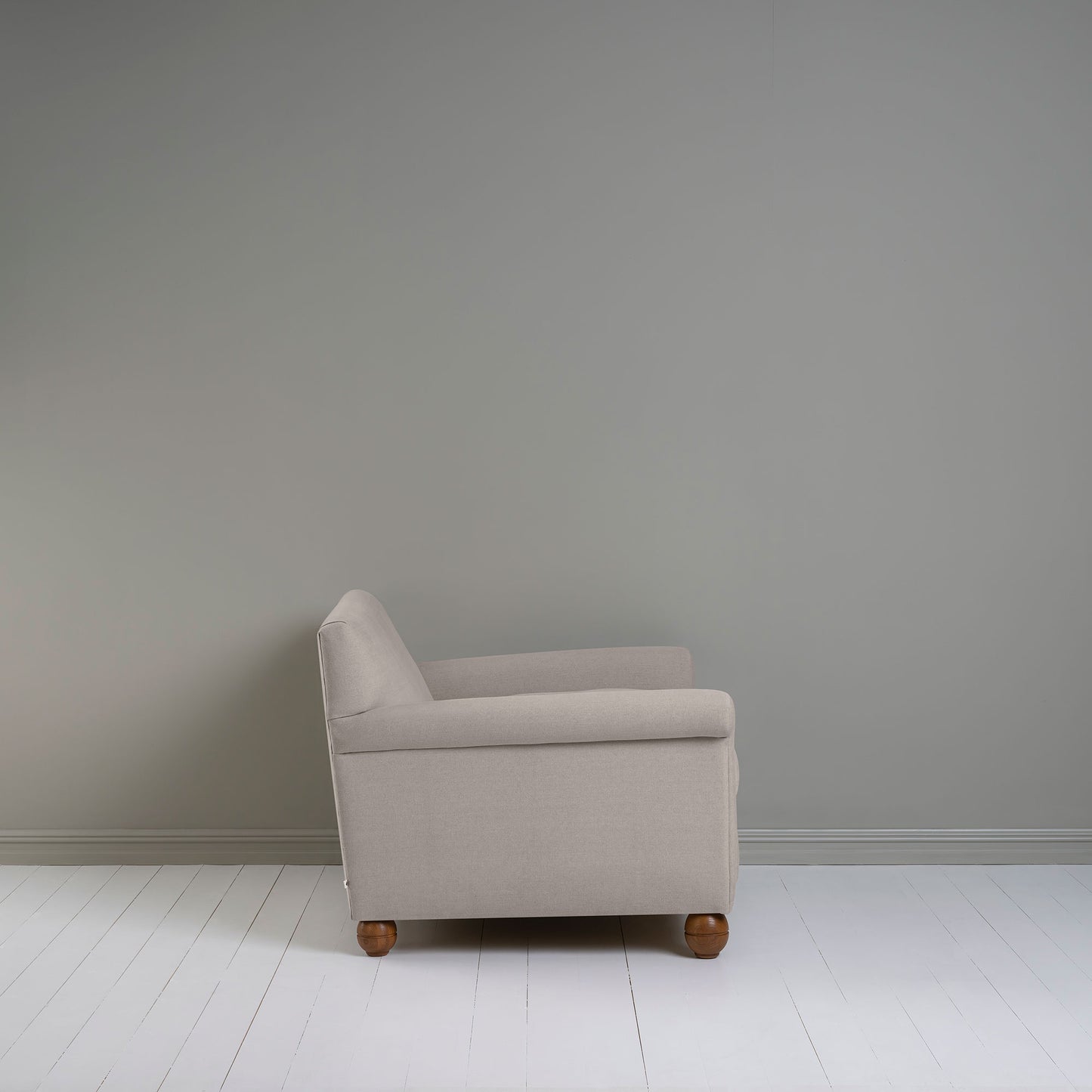 Idler Love Seat in Laidback Linen Pearl Grey