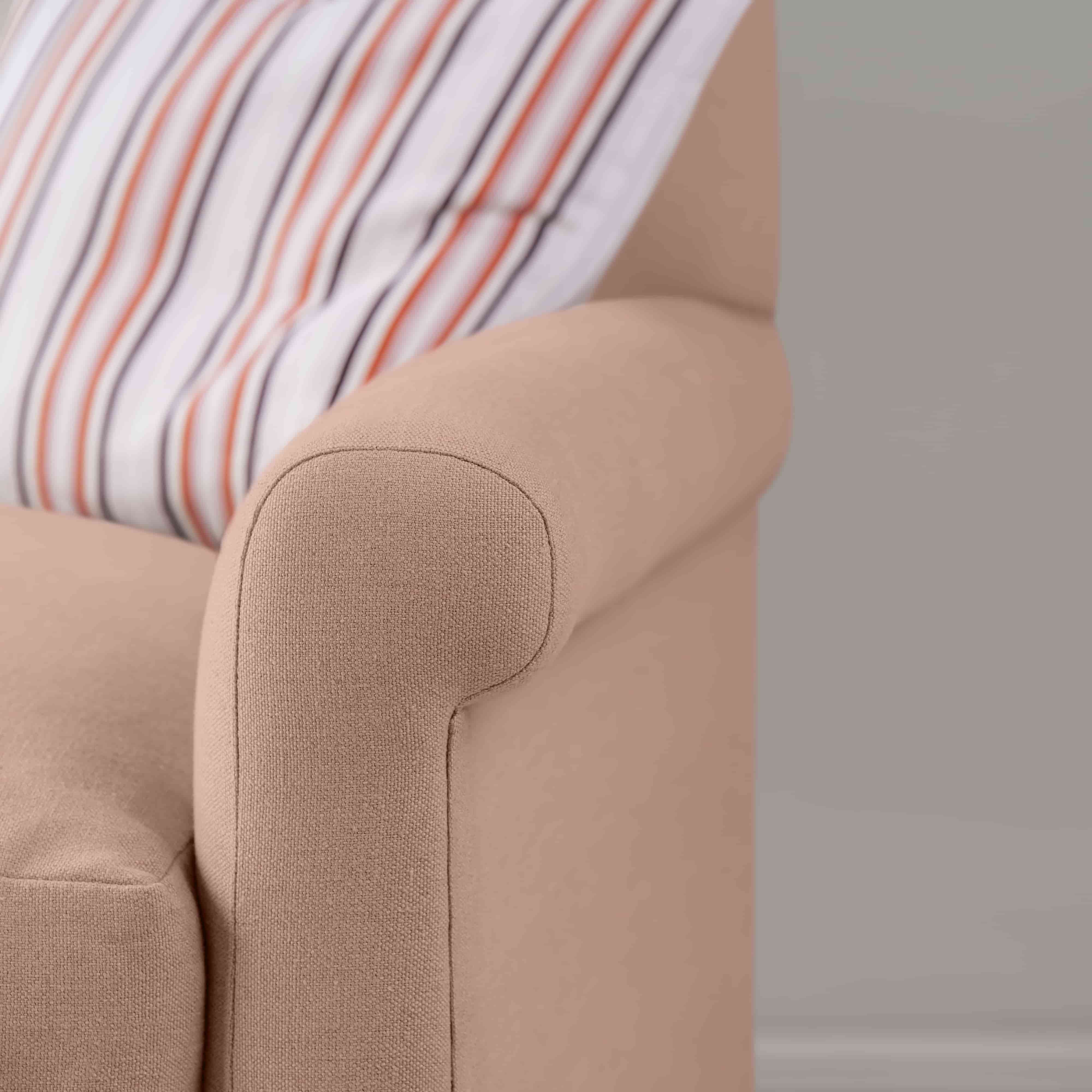 Idler Love Seat in Laidback Linen Roseberry - Nicola Harding
