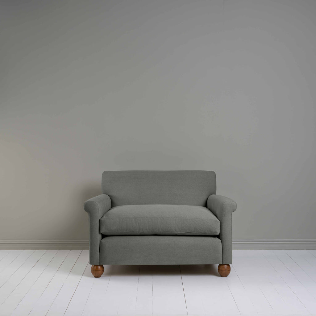  Idler Love Seat in Laidback Linen Shadow 