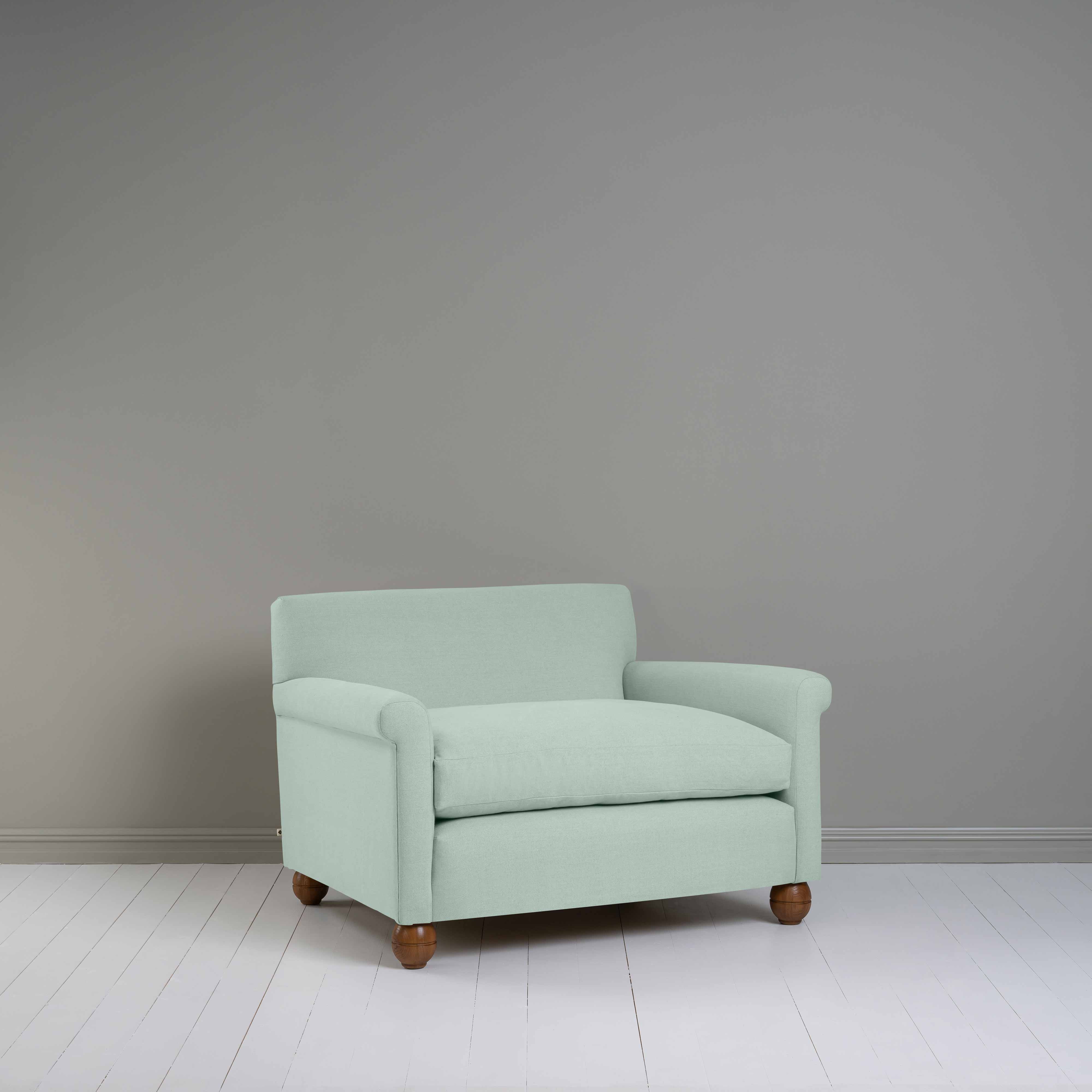 Idler Love Seat in Laidback Linen Sky - Nicola Harding