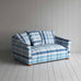 image of More the Merrier 2 Seater Sofa in Checkmate Cotton, Blue