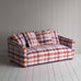image of More the Merrier 3 Seater Sofa in Checkmate Cotton, Berry
