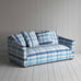image of More the Merrier 3 Seater Sofa in Checkmate Cotton, Blue