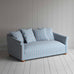 image of More the Merrier 3 Seater Sofa in Slow Lane Cotton Linen, Blue