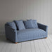 image of More the Merrier 3 Seater Sofa in Well Plaid Cotton, Blue Brown