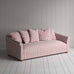 image of More the Merrier 4 Seater Sofa in Slow Lane Cotton Linen, Berry