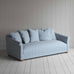 image of More the Merrier 4 Seater Sofa in Slow Lane Cotton Linen, Blue