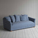 image of More the Merrier 4 Seater Sofa in Well Plaid Cotton, Blue Brown