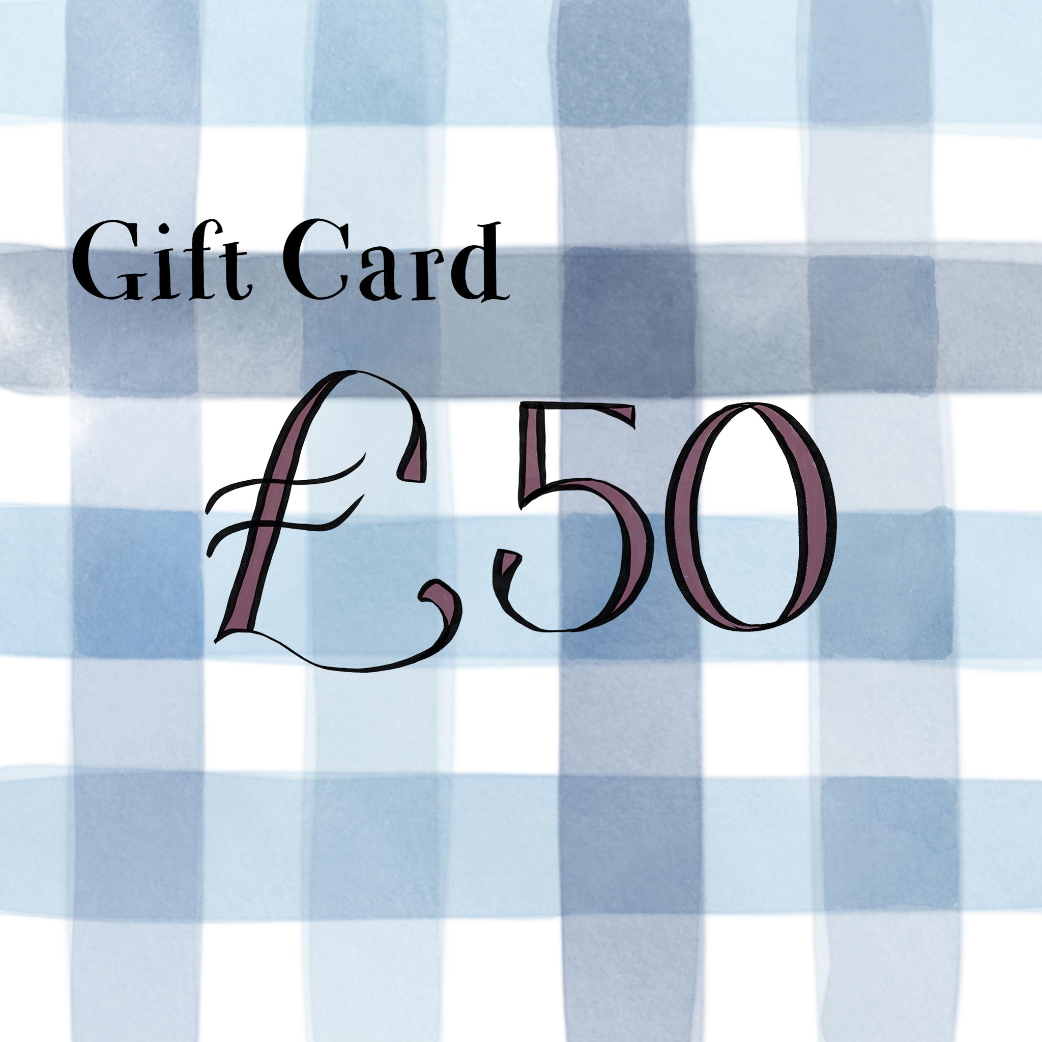 £50 E-gift Card -By Nicola Harding