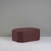image of Hither Hexagonal Ottoman in Laidback Linen Damson