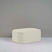 image of Hither Hexagonal Ottoman in Laidback Linen Dove
