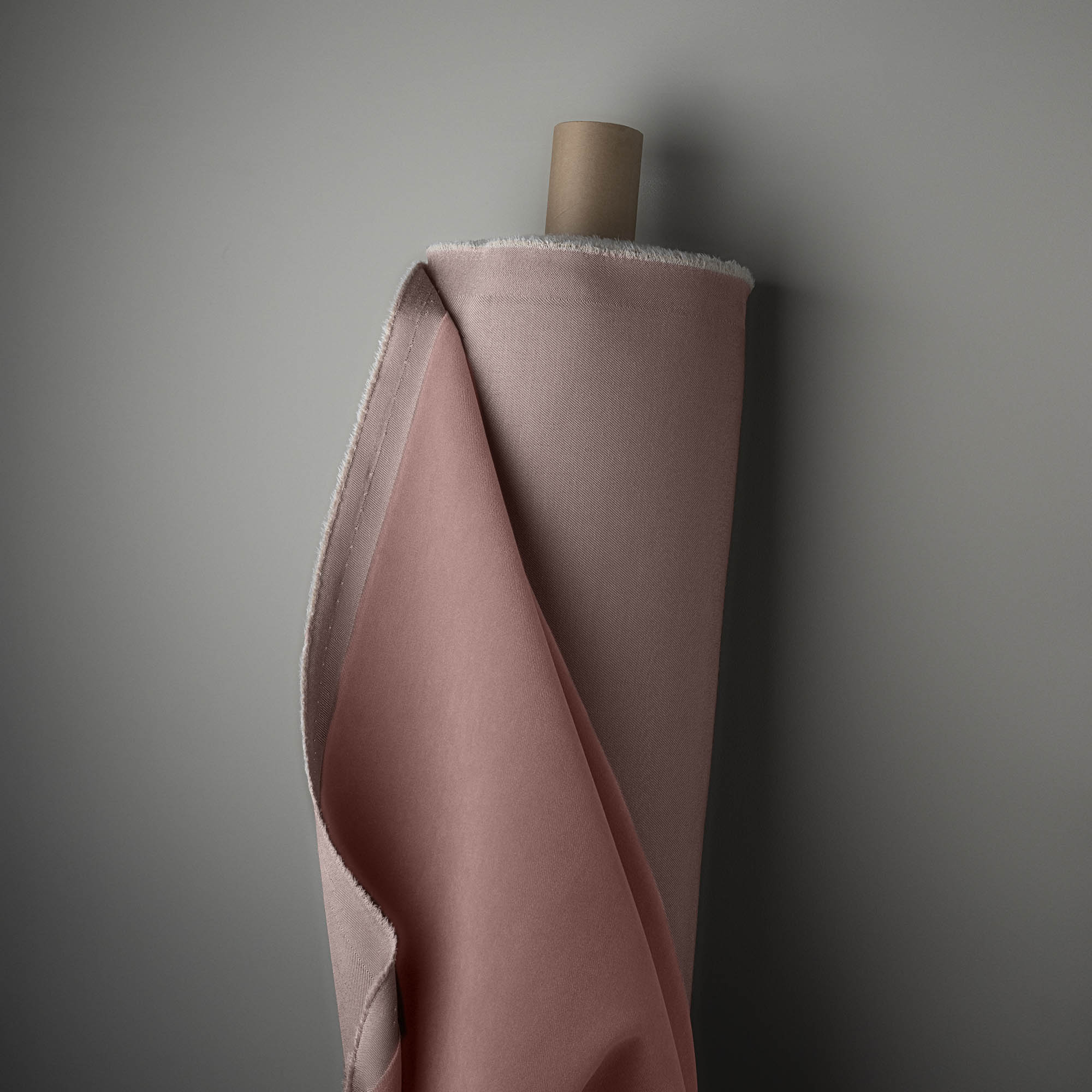 Hither Hexagonal Ottoman in Intelligent Velvet Rose - Nicola Harding