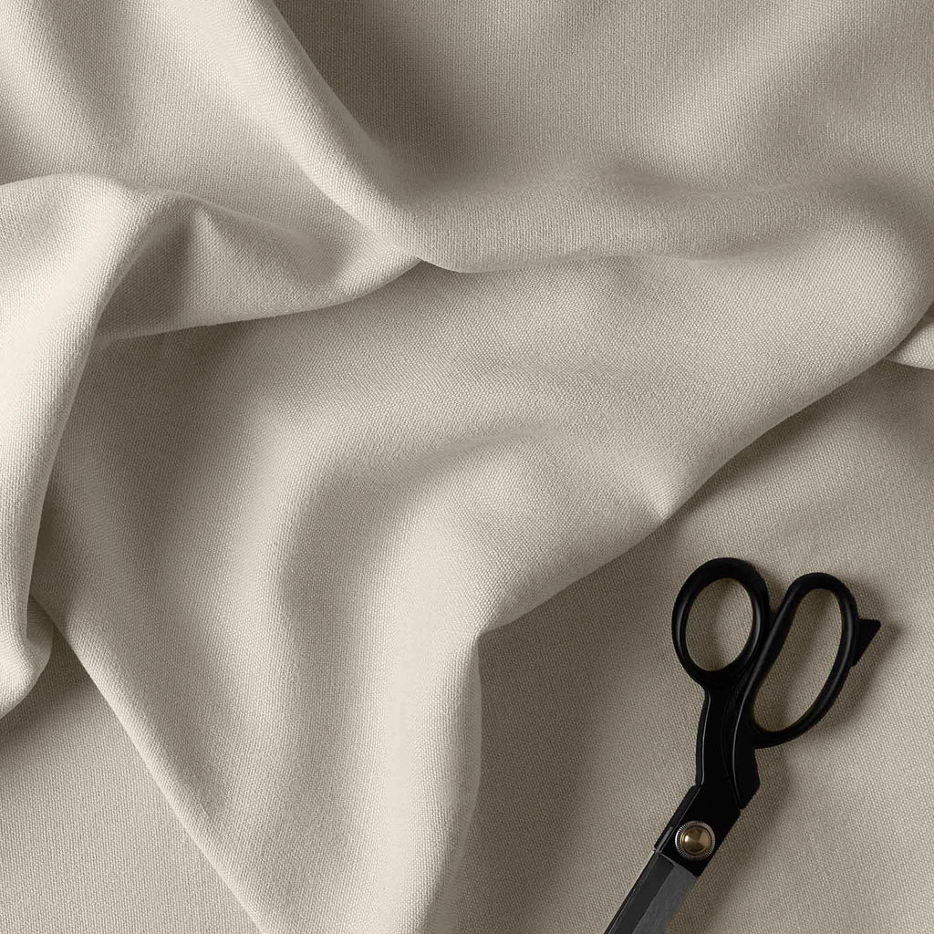 Laidback Linen Dove Fabric With Scissors - By NiX