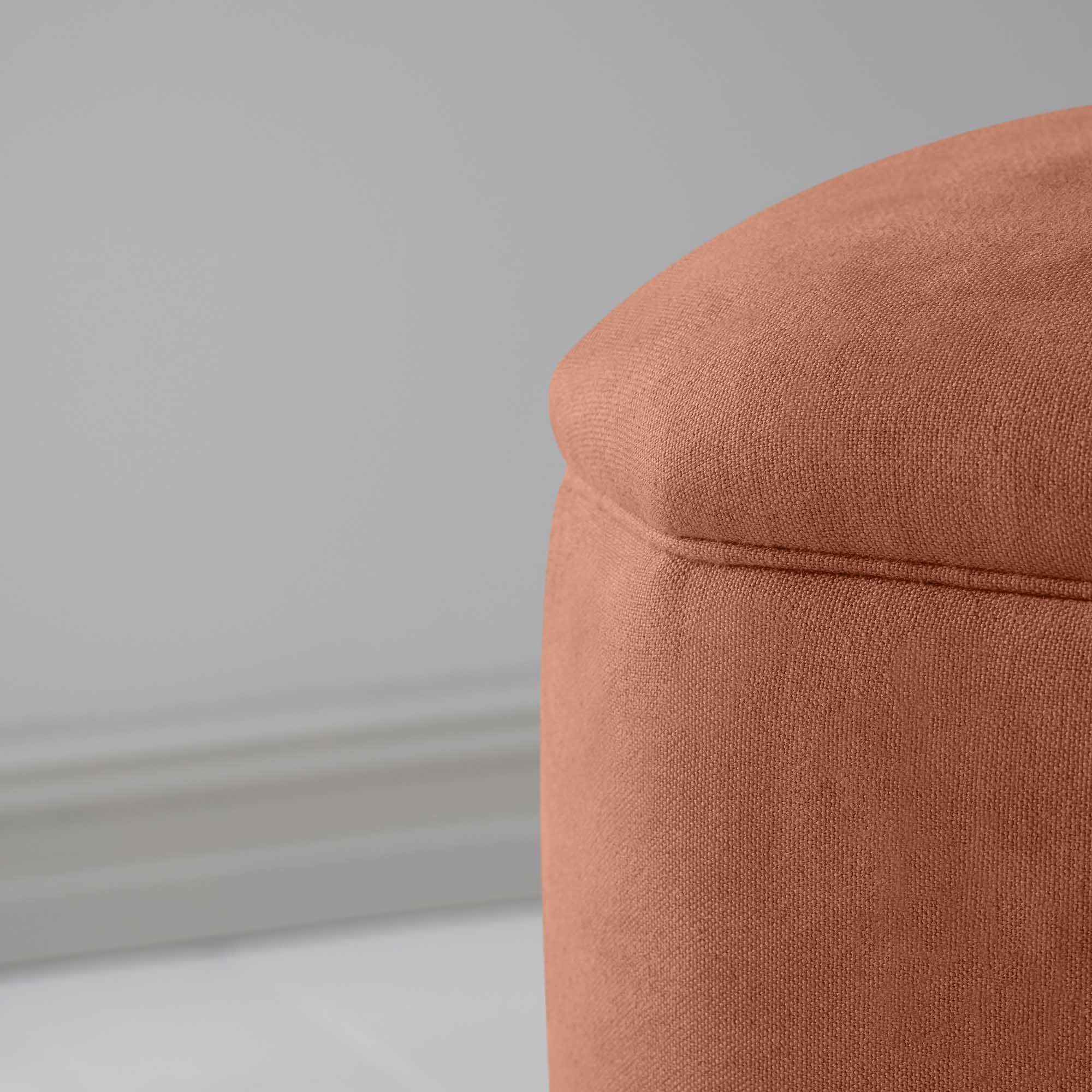  Thither Hexagonal Ottoman in Laidback Linen Cayenne 