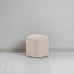 image of Thither Hexagonal Ottoman in Laidback Linen Dove