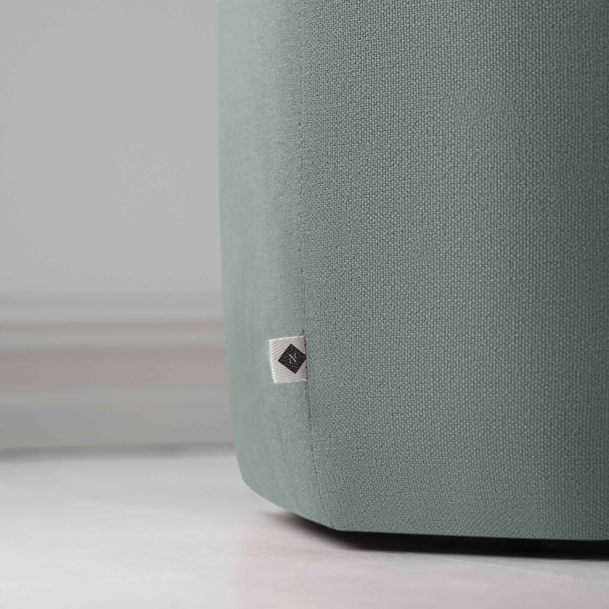 NiX Special Tag on Thither Hexagonal Ottoman in Laidback Linen Mineral - By Nicola Harding