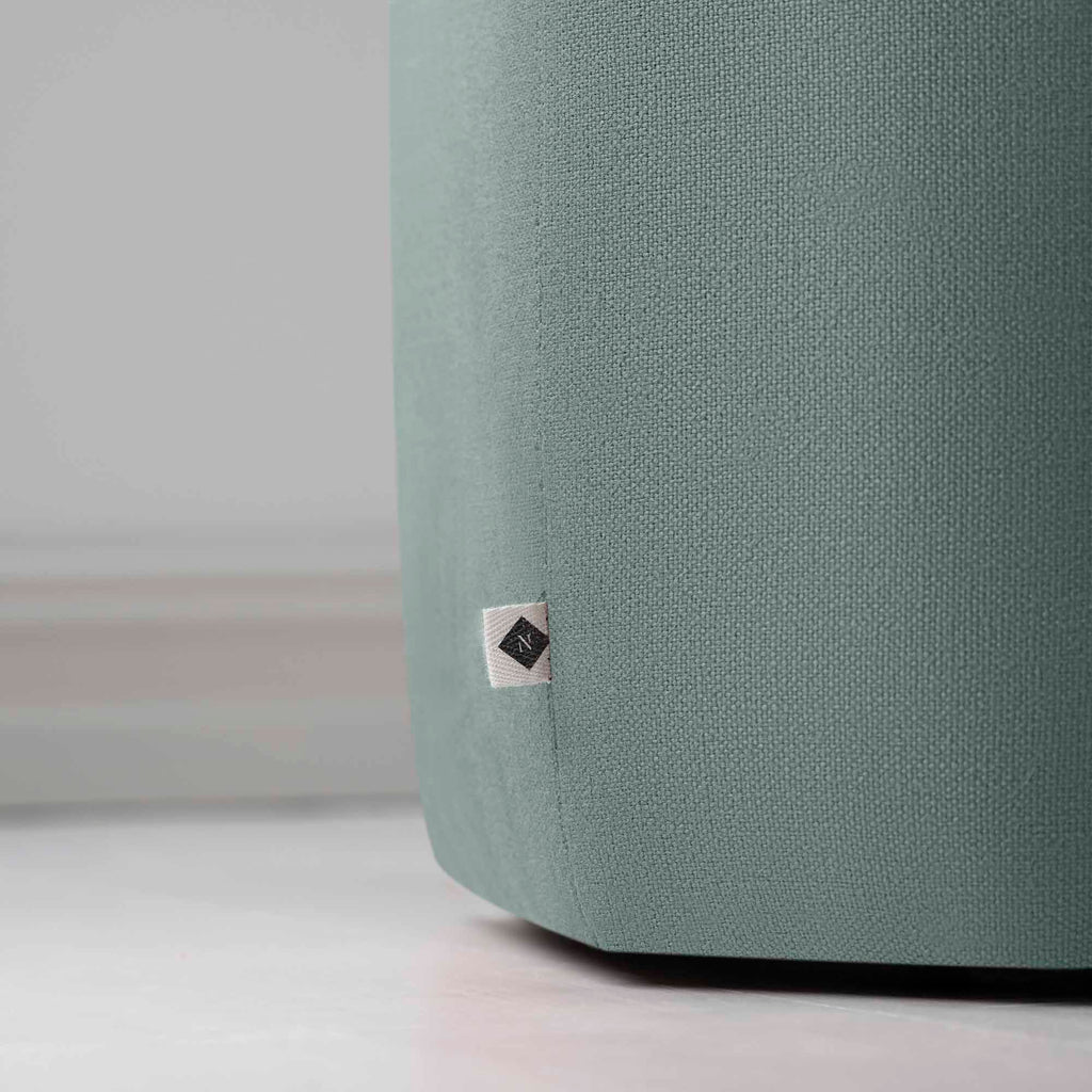 NiX Special Tag on Thither Hexagonal Ottoman in Laidback Linen Mineral - By Nicola Harding