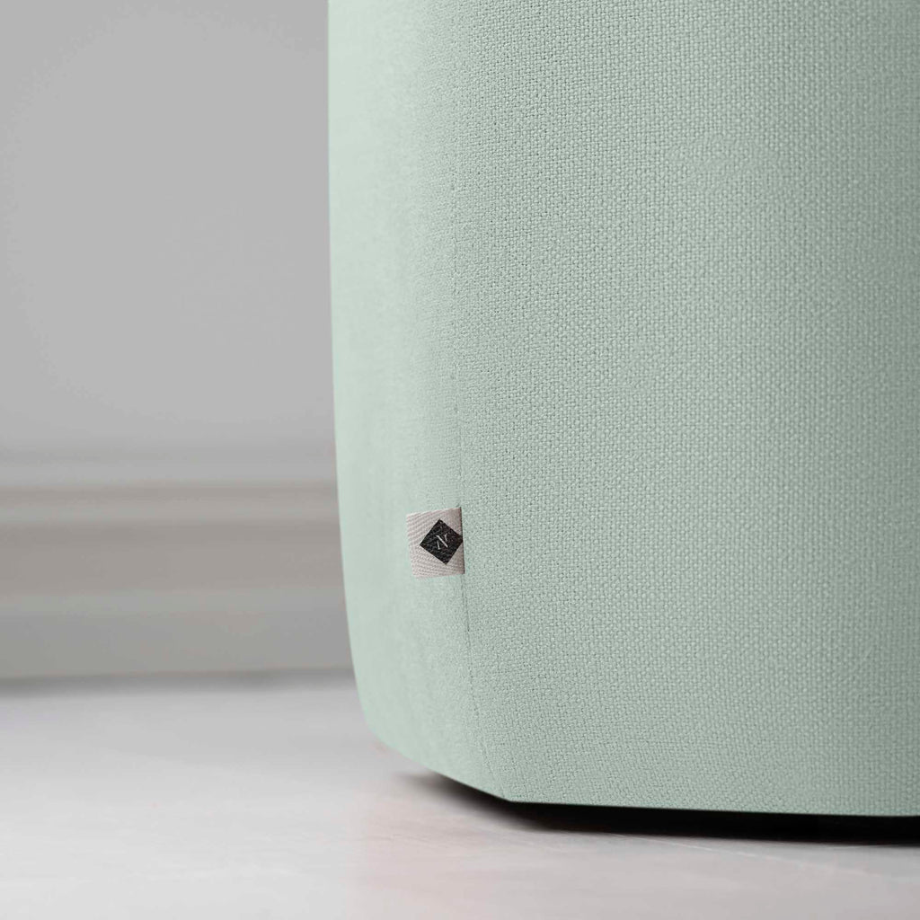 NiX Special tag on Thither Hexagonal Ottoman in Laidback Linen Sky - NiX by Nicola Harding & Co.