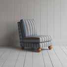 Perch Slipper Armchair in Regatta Cotton, Blue - NiX