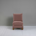 image of Perch Slipper Armchair in Intelligent Velvet Dusky Pink