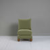 image of Perch Slipper Armchair in Intelligent Velvet Green Tea