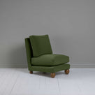 Perch Slipper Armchair in Intelligent Velvet Juniper - NiX