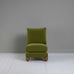 image of Perch Slipper Armchair in Intelligent Velvet Lawn