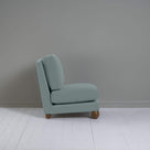 Perch Slipper Armchair in Intelligent Velvet Mineral Side View - NiX